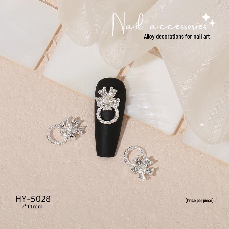 Nail Art Decorations: Bow, Heart, Moon, Flower, Butterfly, Rhinestones