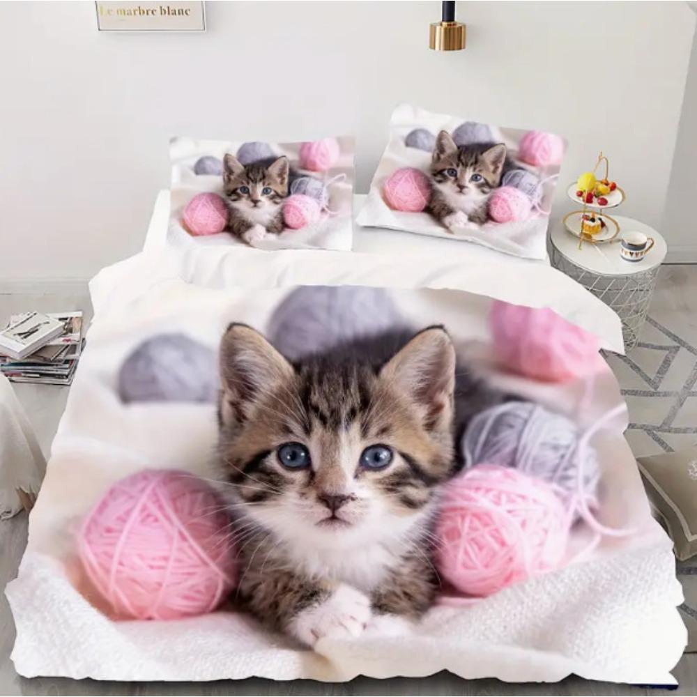 Fashion Technology Printing, 3D Digital Printing, Bedding, Duvet Covers, Pillowcases, Three-piece Sets