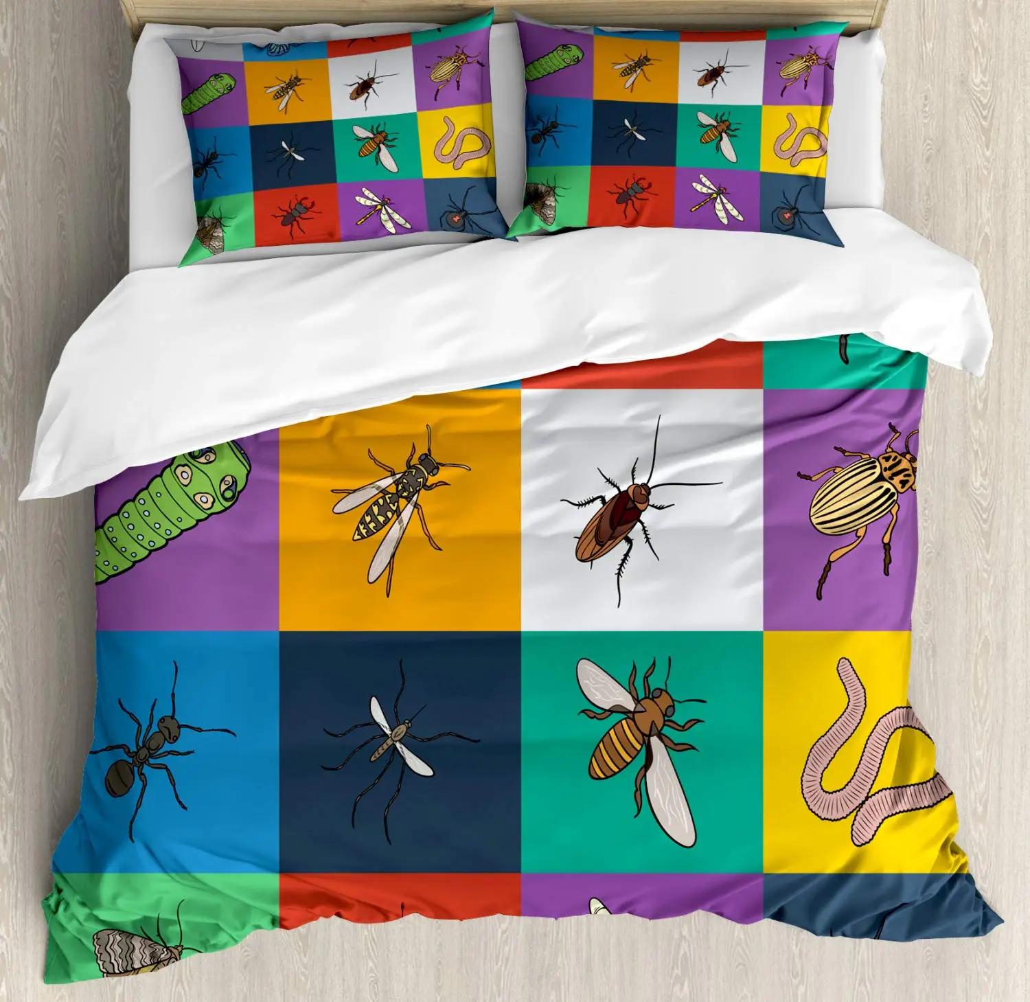 

Comforter Green Praying Mantis King Queen Size Insect Theme Bedding Set For Kids Teens Adults Wildlife Comforter (quilt)-EU Single(135*200cm)3pcs