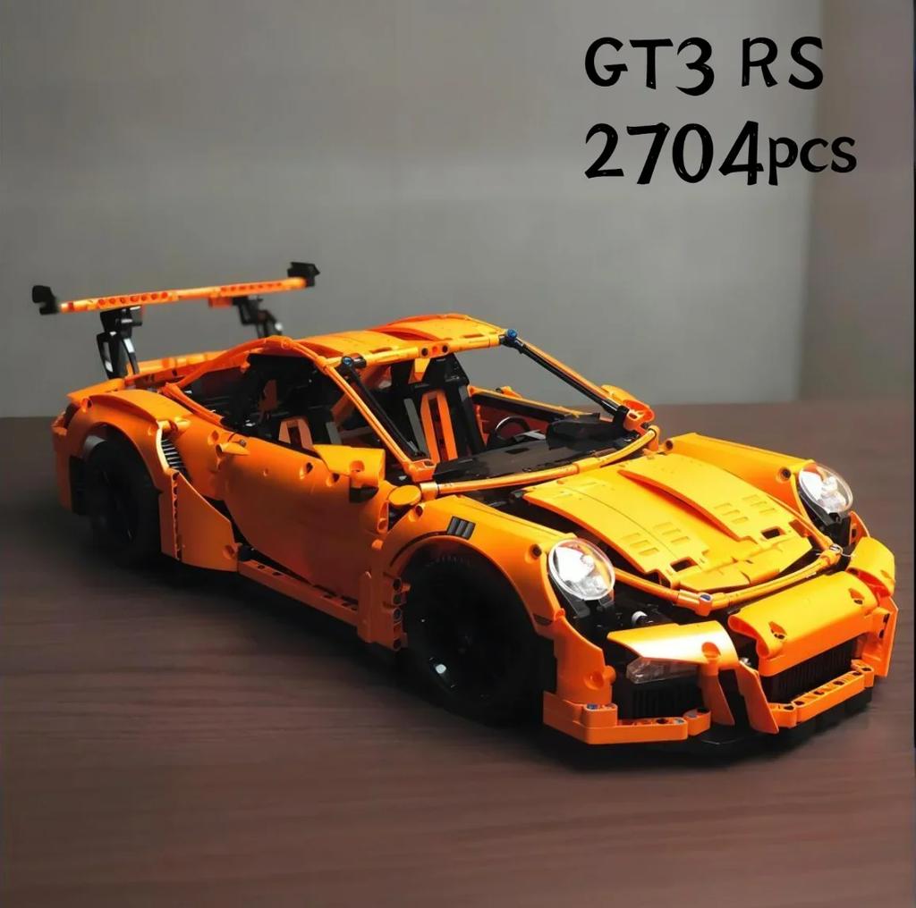 Non-Toxic Hot 2700+Pcs Technical Gt3 Super Sports Car Model Compatible 42056 Building Blocks Kids Assemble Brick Educational Toy Gifts