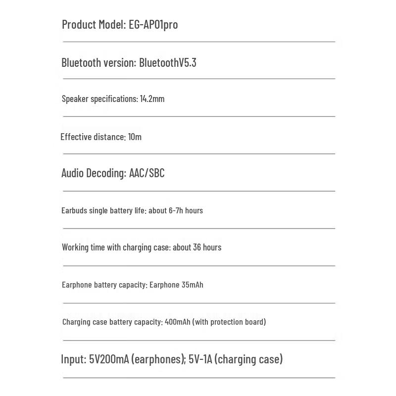 Engue Open-Ear Hook Wireless Bluetooth Earbuds