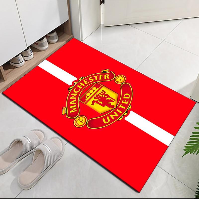 Manchester United Printed Carpet, for Office Chair Living Room Bedroom Kitchen Room Decor Gifts.