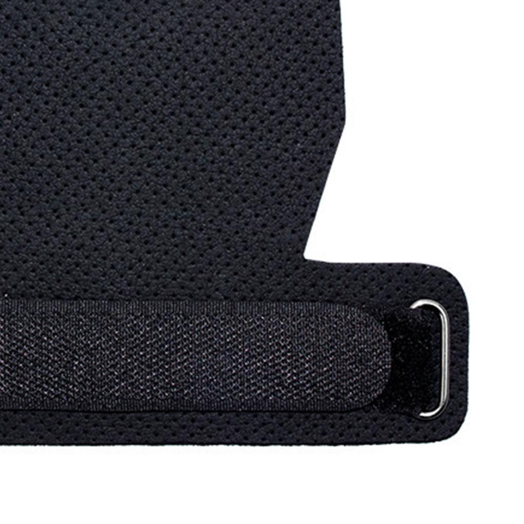 1 Pair Palm Protector Pad Non Slip Hand Palm Grip Guard Rest for Fitness Weight Lifting Mesh Hole M