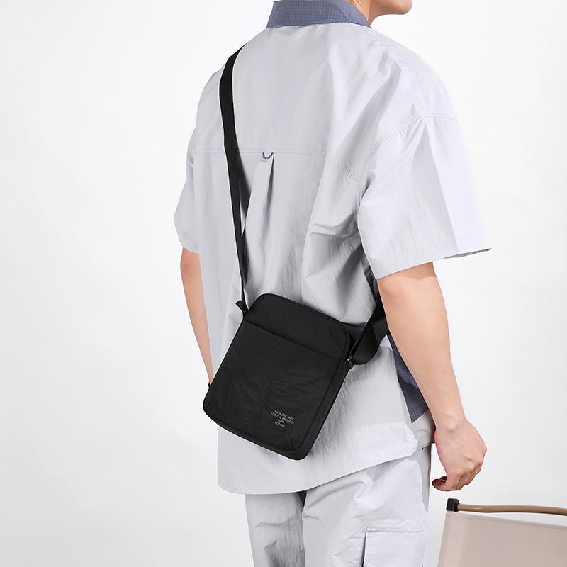 Men's Nylon Crossbody Bag Lightweight Water Resistant Shoulder Sling Messenger Travel Bag