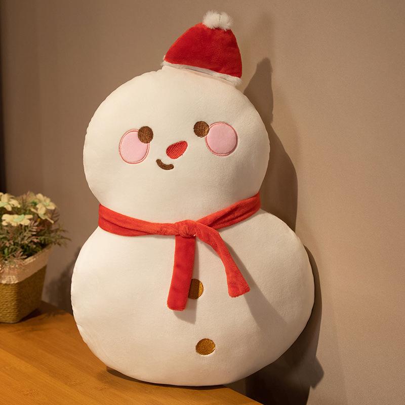 Cute Christmas tree gingerbread man snowman christmas plush toy gifts sofa decoration throw pillow cushion large