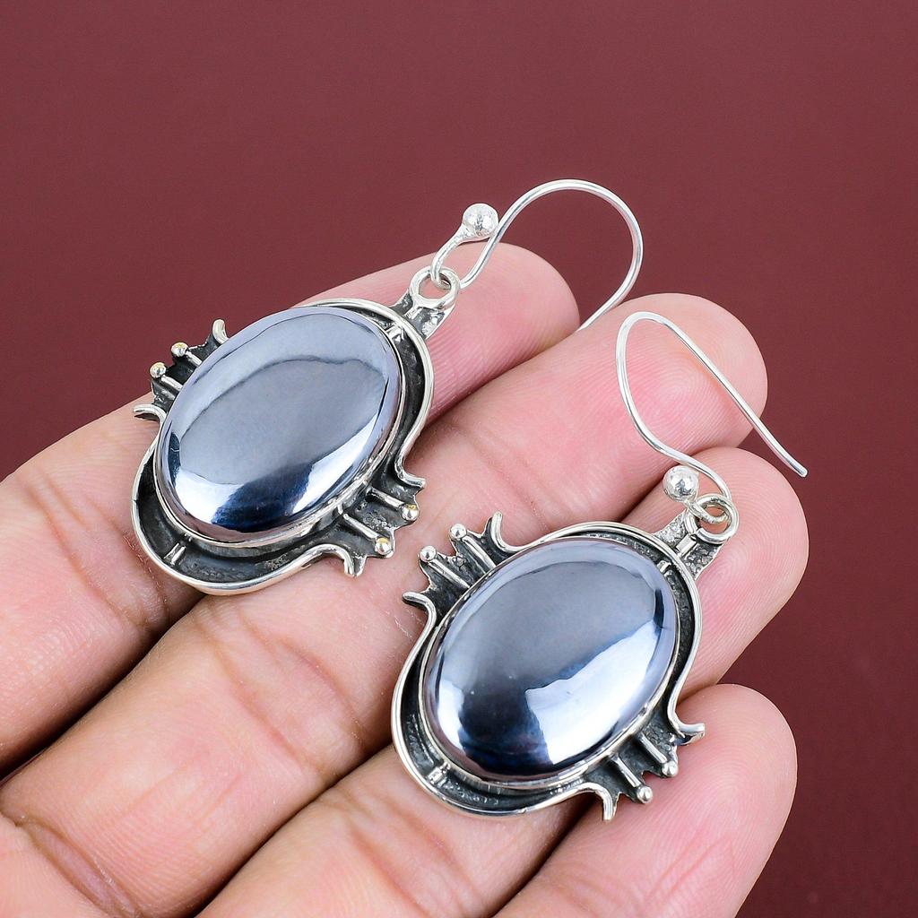 Shungite Earring Gemstone Jewelry 925 Sterling Silver Earring Handmade Earrings Top Quality Shungite Jewelry Gifts For Her Brand New Earring
