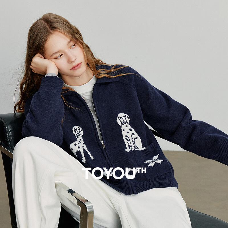 

Chuyu Women s Dalmatian Jacquard Cardigan Sweater L