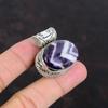 Chevron Amethyst Pendant Gemstone Vintage Pendant 925 Sterling Silver Pendant Amazing Jewelry Handmade Pendant Gifts For Him Antique Pendant