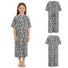 Meisjes Pediatrische Patiënt Gown Drukknop Korte Mouw Opening aan de Achterkant Zelf Vast te Knopen Schattig Geprint Ziekenhuis Kleding voor Kinderen