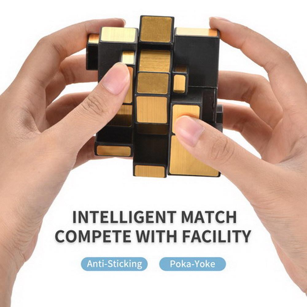 Toys Speed Educational Toys Mirror Magic Cube 2x2 3x3 Golden Silver Magic CuboSpecial Shapes Cube Puzzle Children Gift