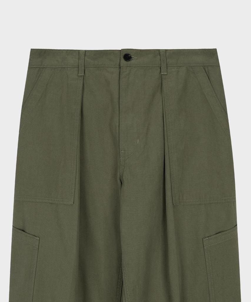 Teildeon Cotton Cargo Pants Khaki