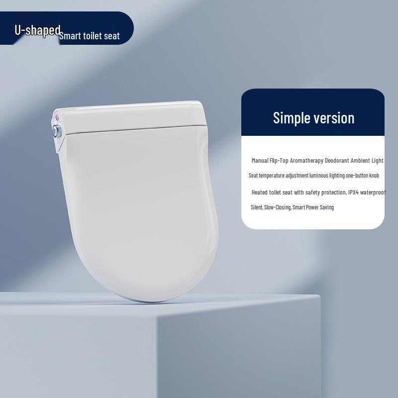 Smart Automatic UV Heated Toilet Seat Cover with Instant Heating & Temperature Control for Home Use