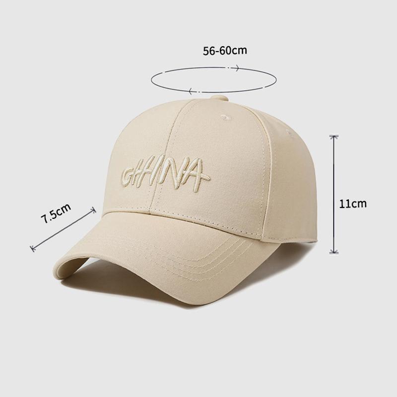 Letter Embroidered Baseball Cap for Unisex Sunshade Cap