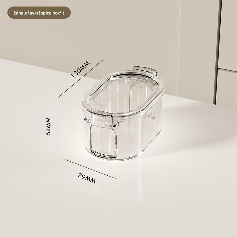 Modern Minimalist Spice Storage Container With Multilayer Food Grade Plastic For Kitchen Use