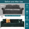 Solid Color Elastic Velvet Sofa Cover for Living Room All Inclusive Stretch 1/2/3/4 Corner L Sofa Slipcovers Cats Funda De Sofá