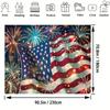 Independence Day flag and fireworks background indoor and outdoor decorations holiday decorations