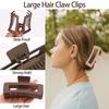 Fashion Hair Accessories Gifts 4Pcs Set Women Girls Claw Clips Coffee Black Hair Claw Nonslip Crab Hairpins Barrette