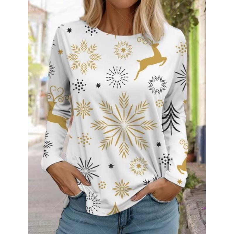 

3D-принт женская футболка с длинным рукавом повседневная семейная праздничная верхняя частьНовая мода унисекс спортивная одежда Harajuku рождественский подарок одежда футболки 5XL