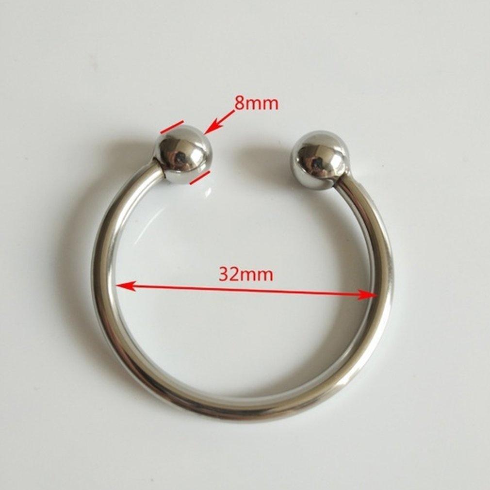 Dual Ball Stainless Steel Ring for Men