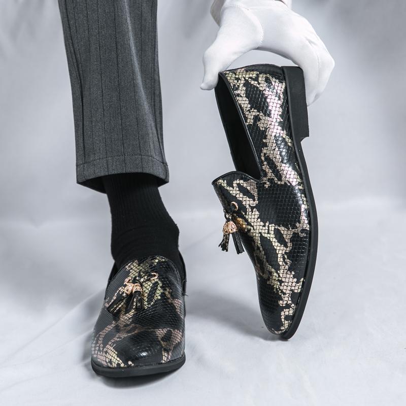 Mens Dress Shoes Men's Leather Skin Shoes for Men Elegant Casual Business Luxury Social Male Shoe