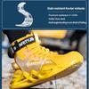 Security Protective Men Boots Fashion Work Sneakers Steel Toe Shoes Puncture-Proof Safety Boots Industrial Shoes Work Footwear