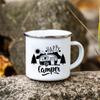 Making Memories One Campsite At A Time Camping Mug Happy Camping Campfire Enamel Mug Adventure Cups Camper Van Gift