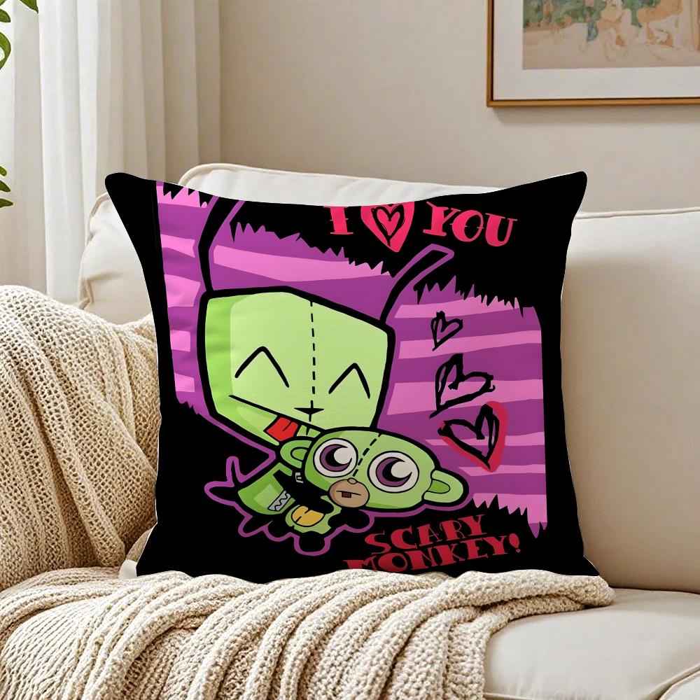 Animation I-Invader Cushion Cover Pillowcase Anti-Dustmite Living Room Sofa Decor Cushion Room