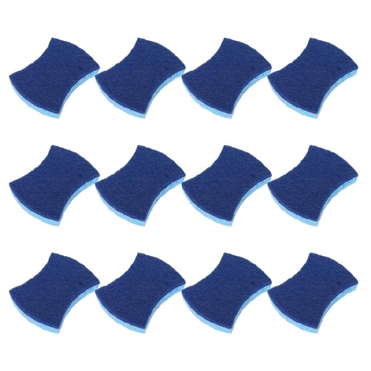 

12PCS/LOT Durable Kitchen Sponges Dishwashing Helpers Displaying Blue For Everyday Use 1