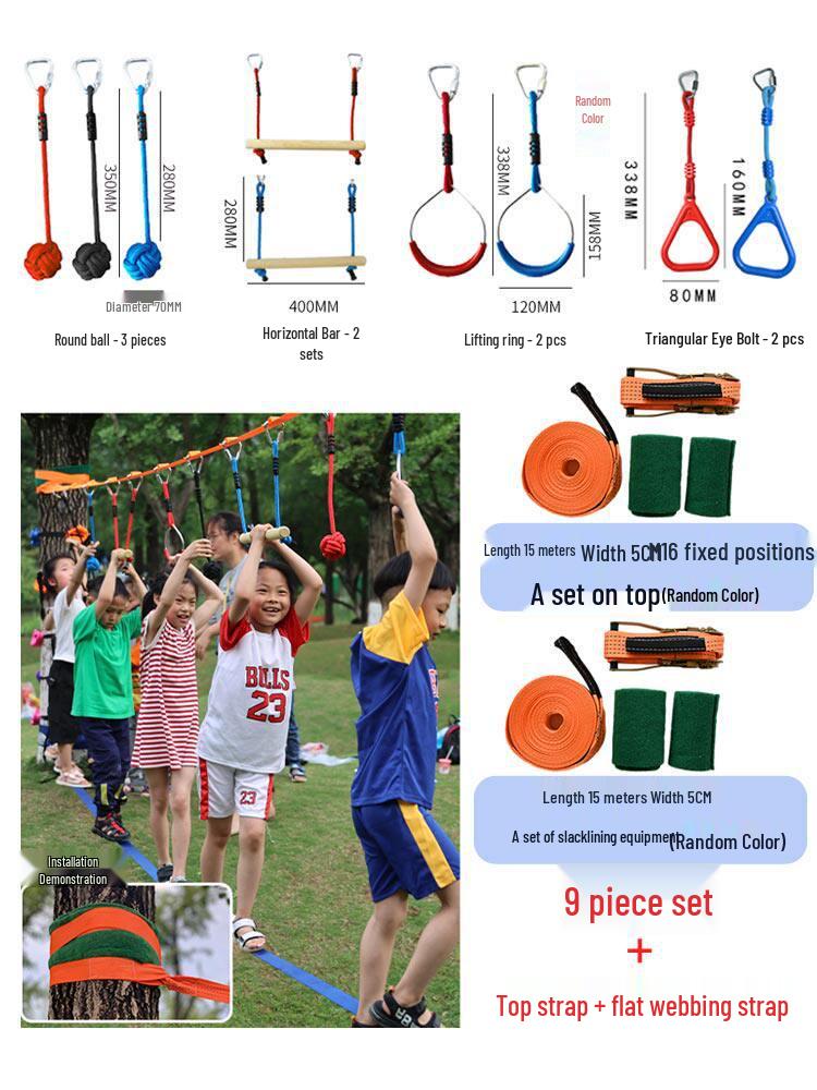 Outdoor Climbing Toys & Swings for Sensory Training and Balance