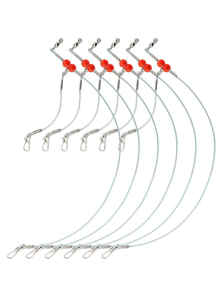 

Twist-Free Fishing Leaders Fishing Wire Rig Snap Swivels 1 blue head
