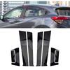 8Pcs Middle column sticker Window Door Column B C Pillar Post Cover Trim Decal For Honda HRV 2016-2022