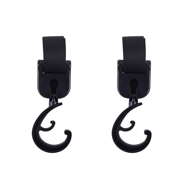 2Pcs Car Back Seat Hook Multifunctional Rear Headrest Hook Holder Adjustable Umbrella Trunk Mount Auto Interior Accessories