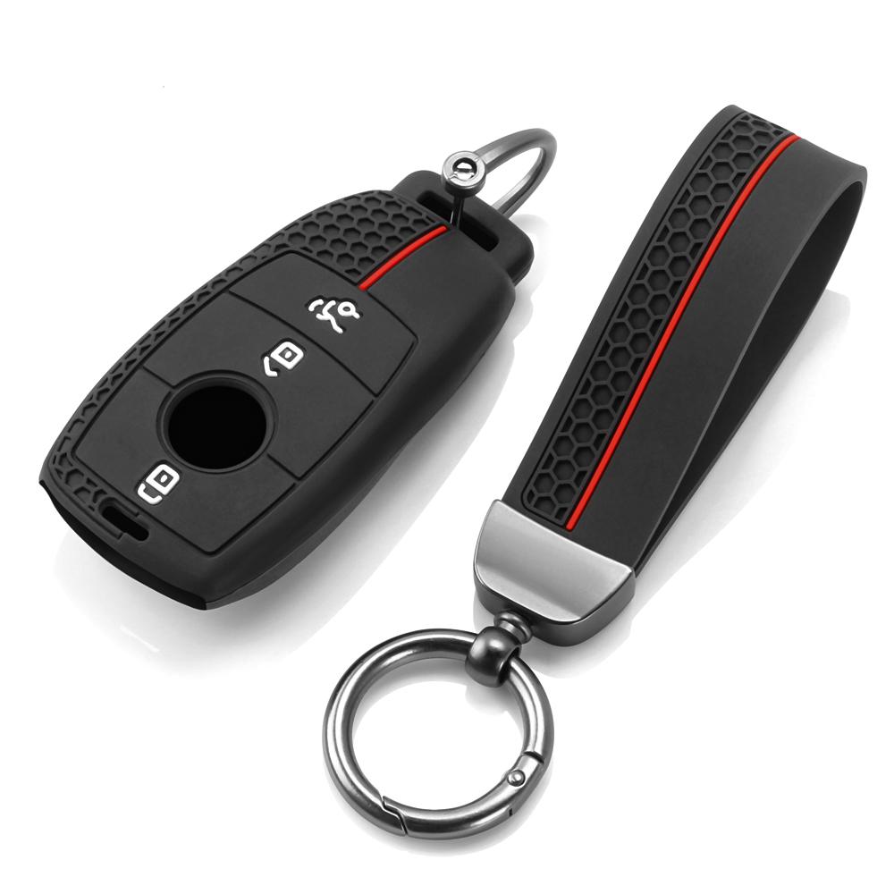Silicone Keychain Car Key Case Cover For Mercedes Benz A C E S G Class Glc Cle Cla Glb Gle Gls W177 W205 W213 W222 X167 Amg