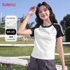 Baleno Women's Colorblock Raglan Short Sleeve T-shirt