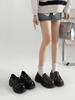 Fashion Women Shoes Autumn Oxfords Clogs Platform All-Match Female Footwear Loafers With Fur British Style Round Toe Fall Retro Summer L