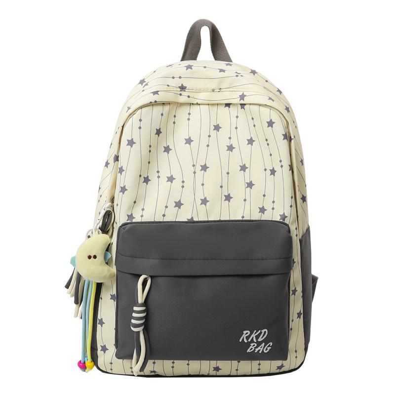 Rugzak met sterrenprint Dames Rugzak in College Stijl Schooltas Middelbare School