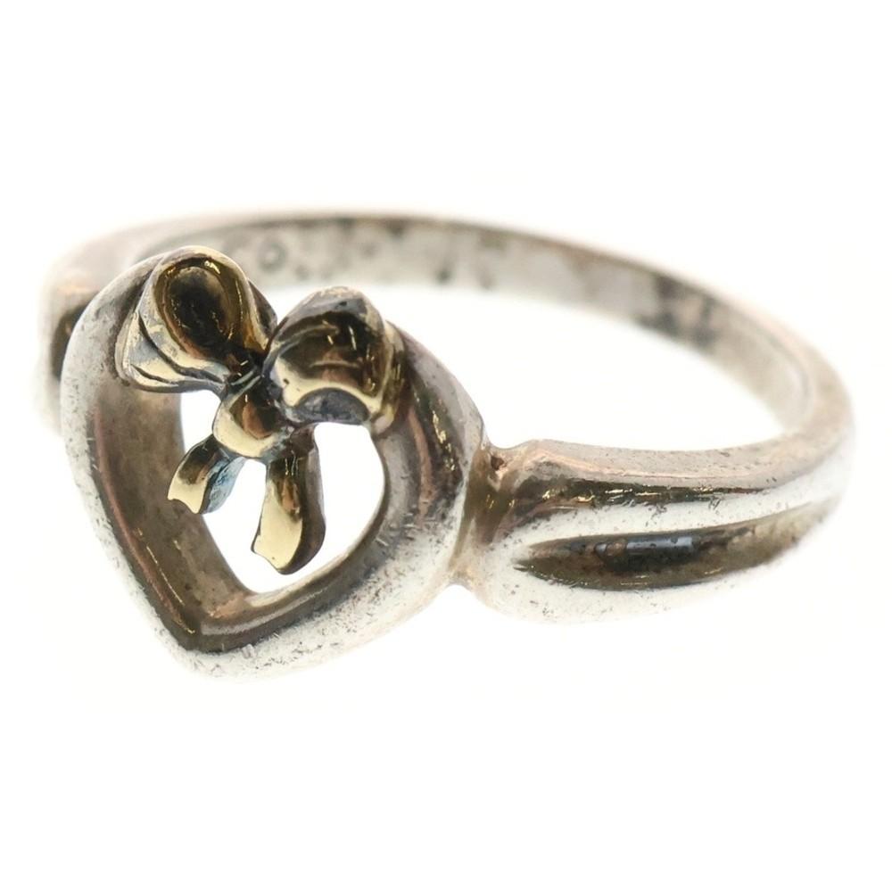 TIFFANY&Co Tiffany Кольцо с сердцем и бантом K18 Желтое золото Комбинированное Размер 11.5 Б/у 37fc7f6c9ff637 wbr/ e5 Унисекс Футболка M