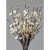 1pcs Artificial Flowers White Plum Blossom Fake Wintersweet Long Stem Plastic Flowers Home Hotel Office Wedding Party Garden Decor