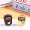 Portable 7 Colors Rhinestone Finger Counter Sparkling Design Counting Tool for Prayers Fitness and Learning Tasks