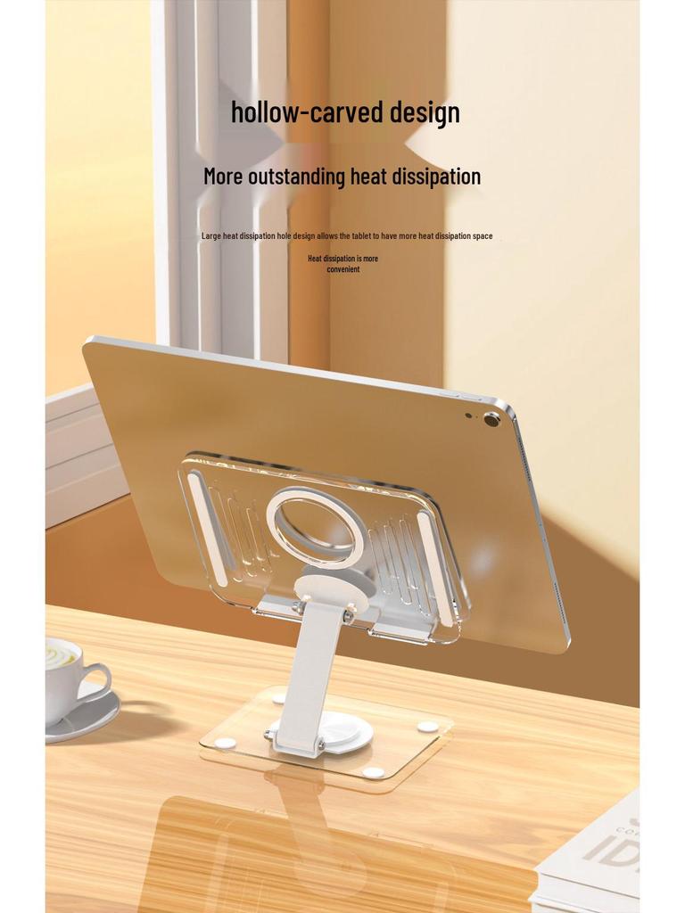Acrylic Portable Foldable Phone & Tablet Stand for Outdoor & Broadcast Use