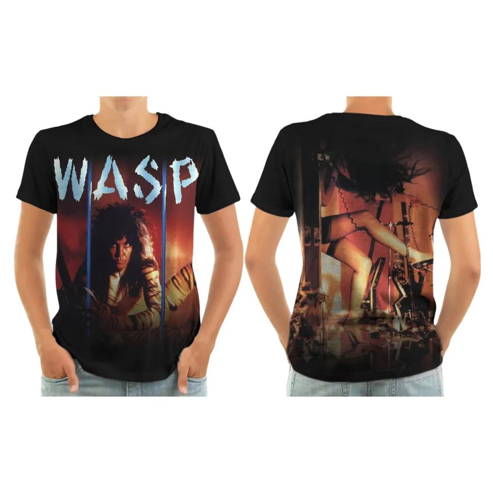 W.A.S.P Rock Band T-shirts 3D Printed Summer Men's Women Casual Short Sleeve Round Neck T Shirt Oversized Tees Tops Man Clothing