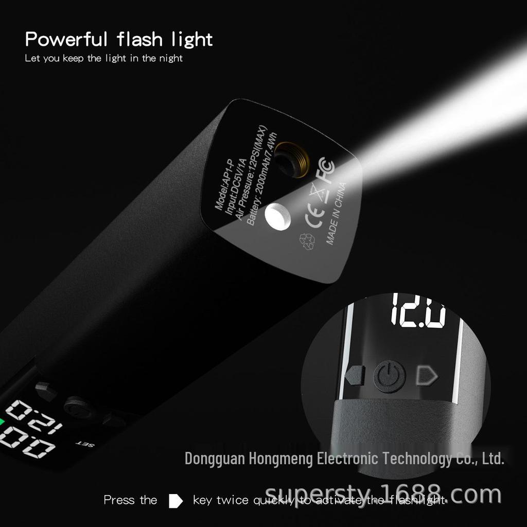 Wireless Electric Air Pump with Auto Stop for Balls & Outdoor/Home Use