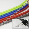 EXERT Fishing Rod Strap with Rope, Spiral Cord, 290cm, Wire (Green)