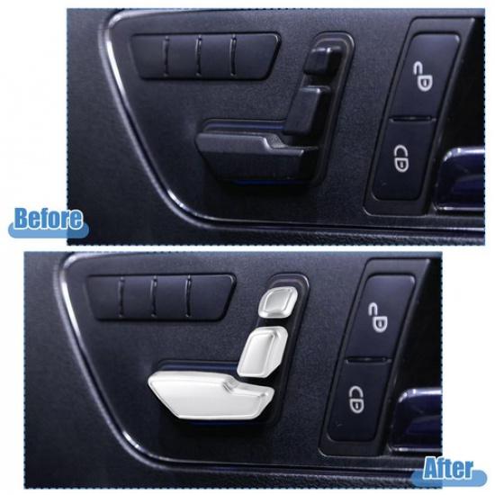 6 In 1 Door Seat Adjust Button Switch Cover Set for Mercedes Benz