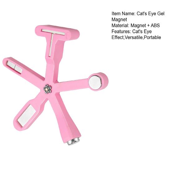 5-in-1 Cat Eyes Magnet Set Professional Nail Art Tool with French Flower Holo Effects Strong Magnetic Nail Design Kit for Gel Polish