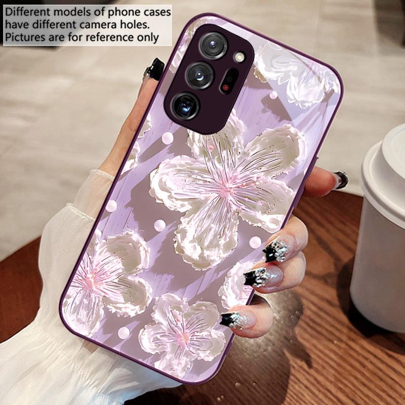 Obraz olejny słoneczników Dla Samsunga Galaxy Note 8 9 10 PRO 20 Ultra A01 02 03 Core 04E 4G 12 13 5G Szkło Hartowane Etui na Telefon