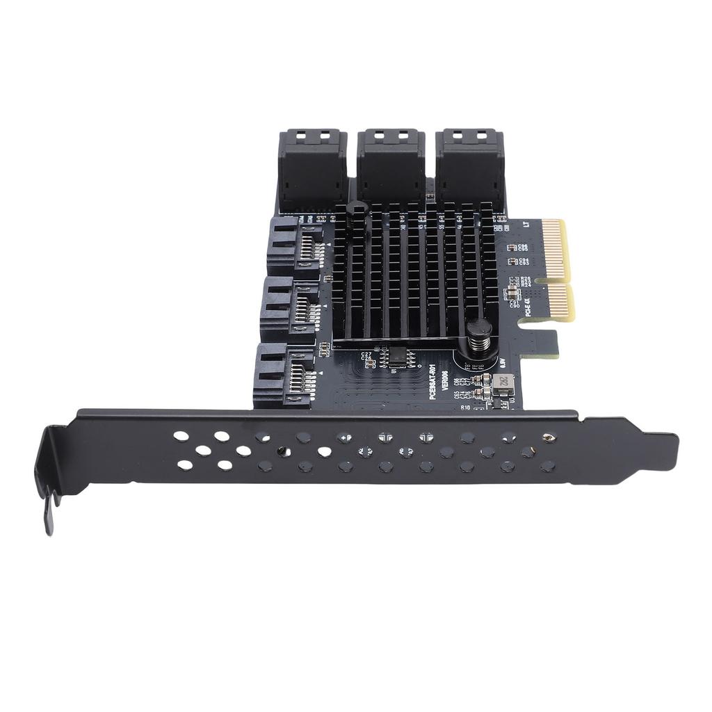 Placa de Expansão PCIe 4X para 9 Portas Serial ATA3.0 6Gbps Placa de Expansão PCIe GEN3 Adaptador de Disco Rígido para 10 11 2003 para
