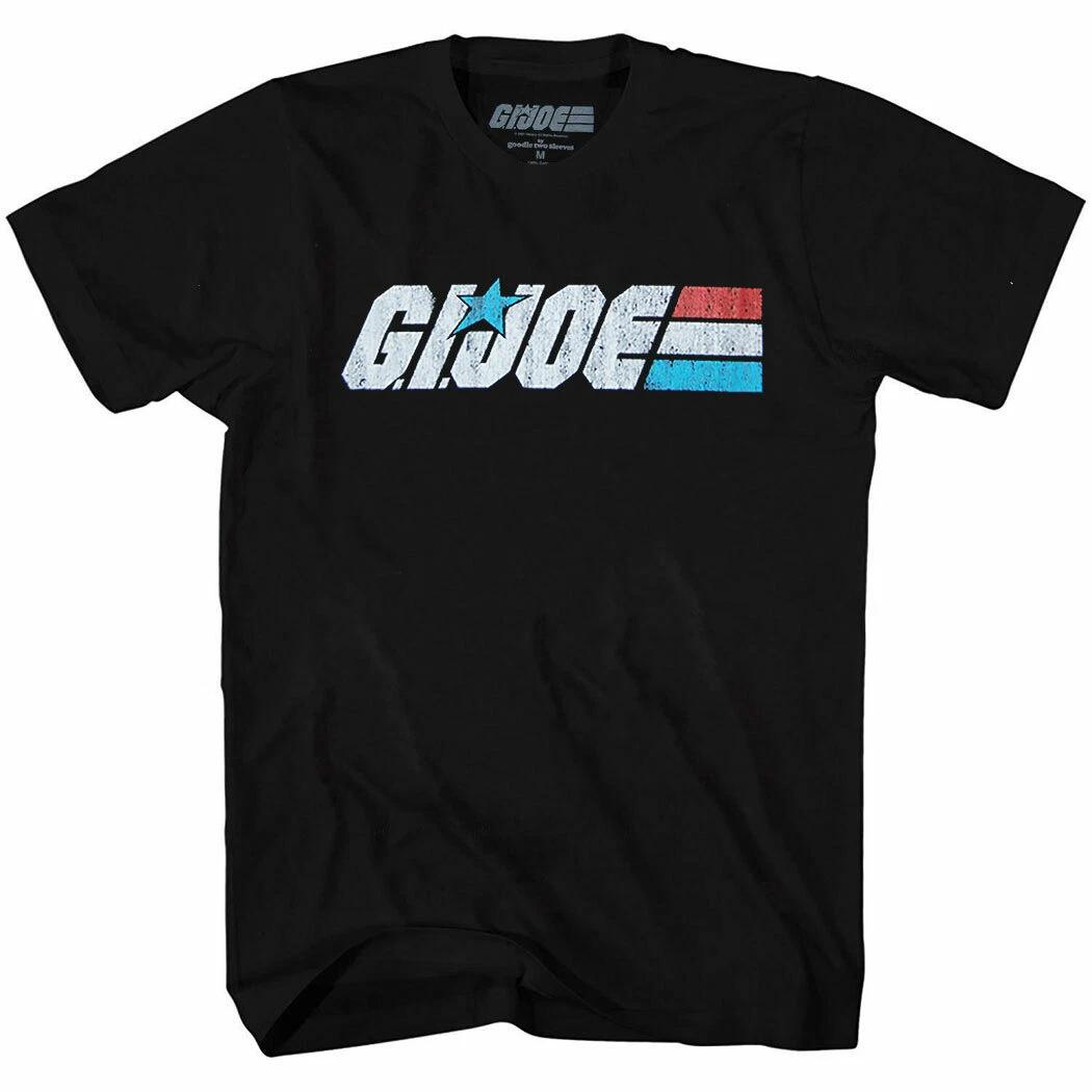 G.I. Joe Retro Distressed Logo 100% Cotton T-shirt Mens Tees Top XL