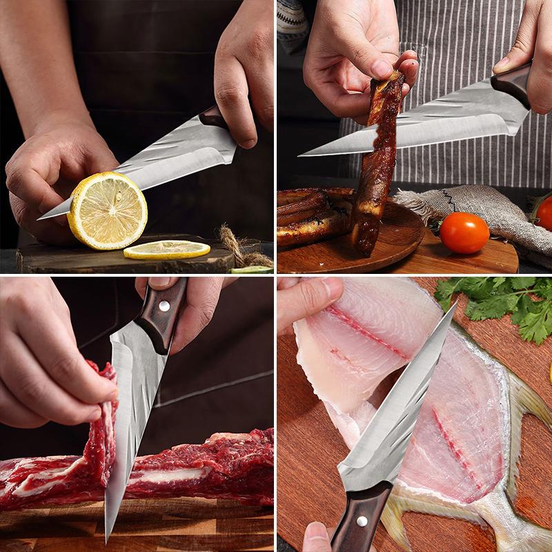 1PC Manual Forging Boning Knife Butcher's Special Peeling Knife Multi-purpose Sharp Sandwich Cutter