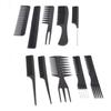 10pcs Set Salon Hair Styling Tools Hairdressing Plastic Hair Brush Combs Set